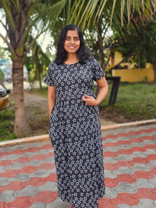 Black and Grey Star - Feeding Lounge Wear