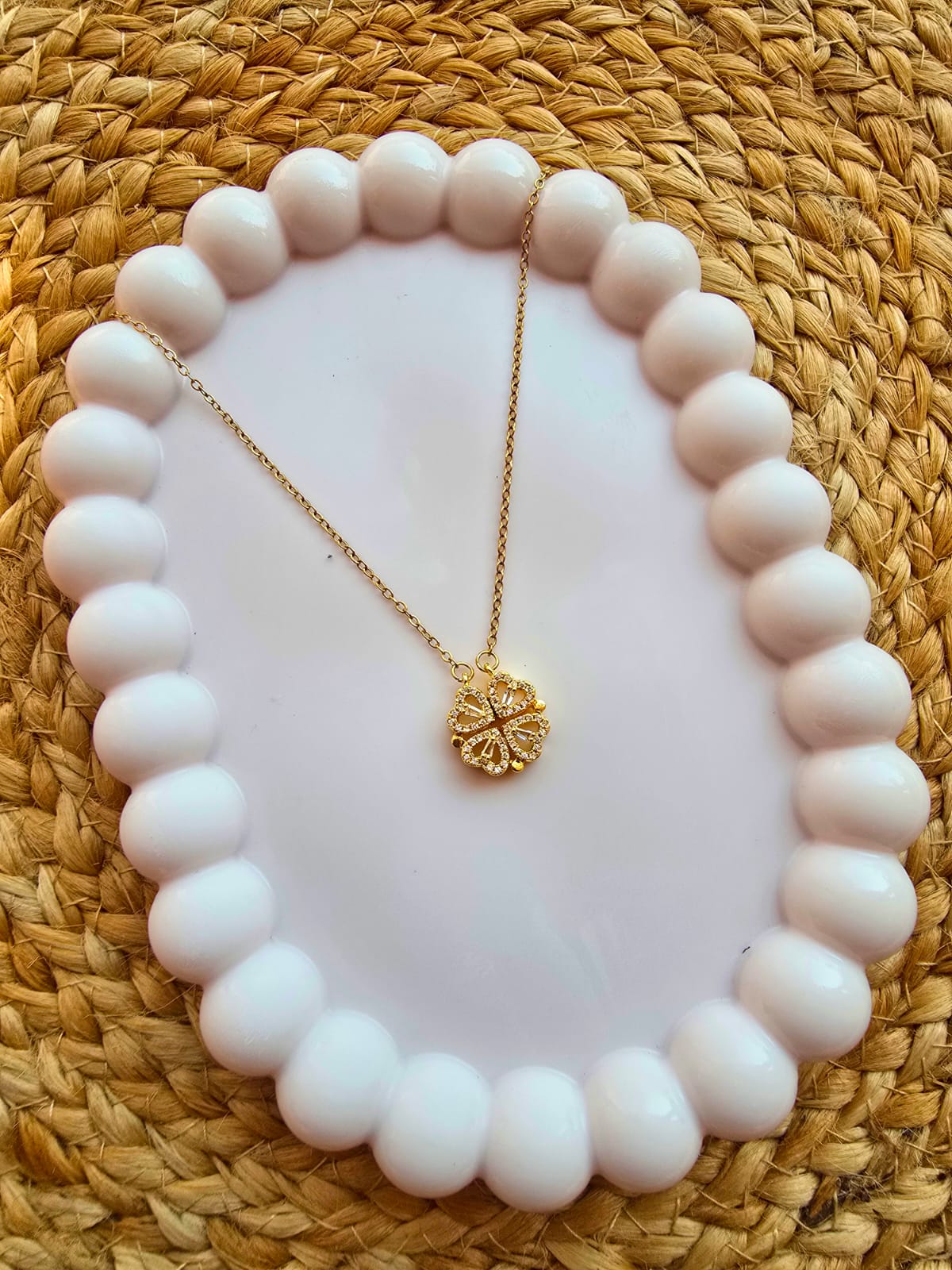 Openable Heart with Magnet Pendant with Chain