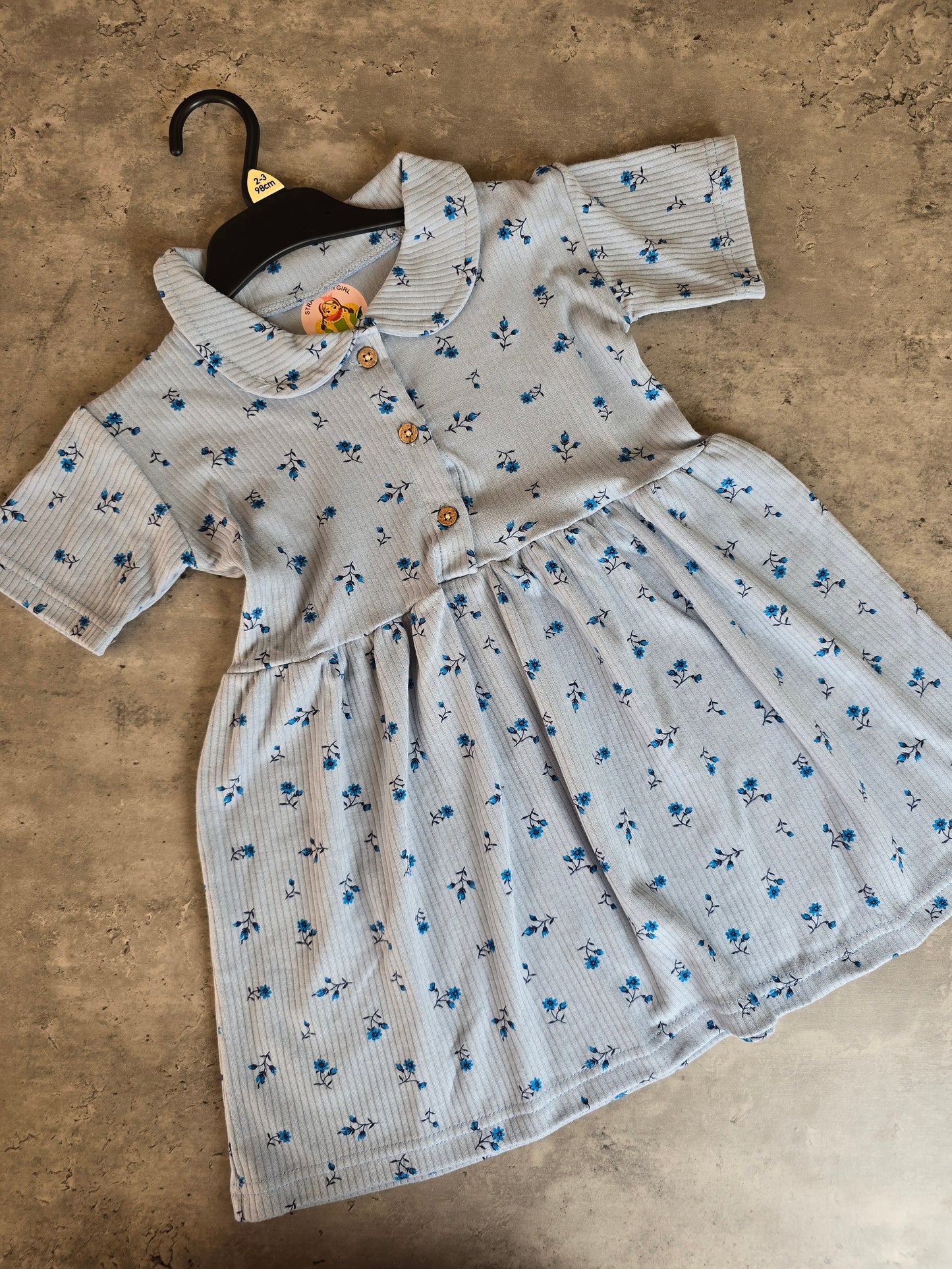 Blue tiny flowers Frocks