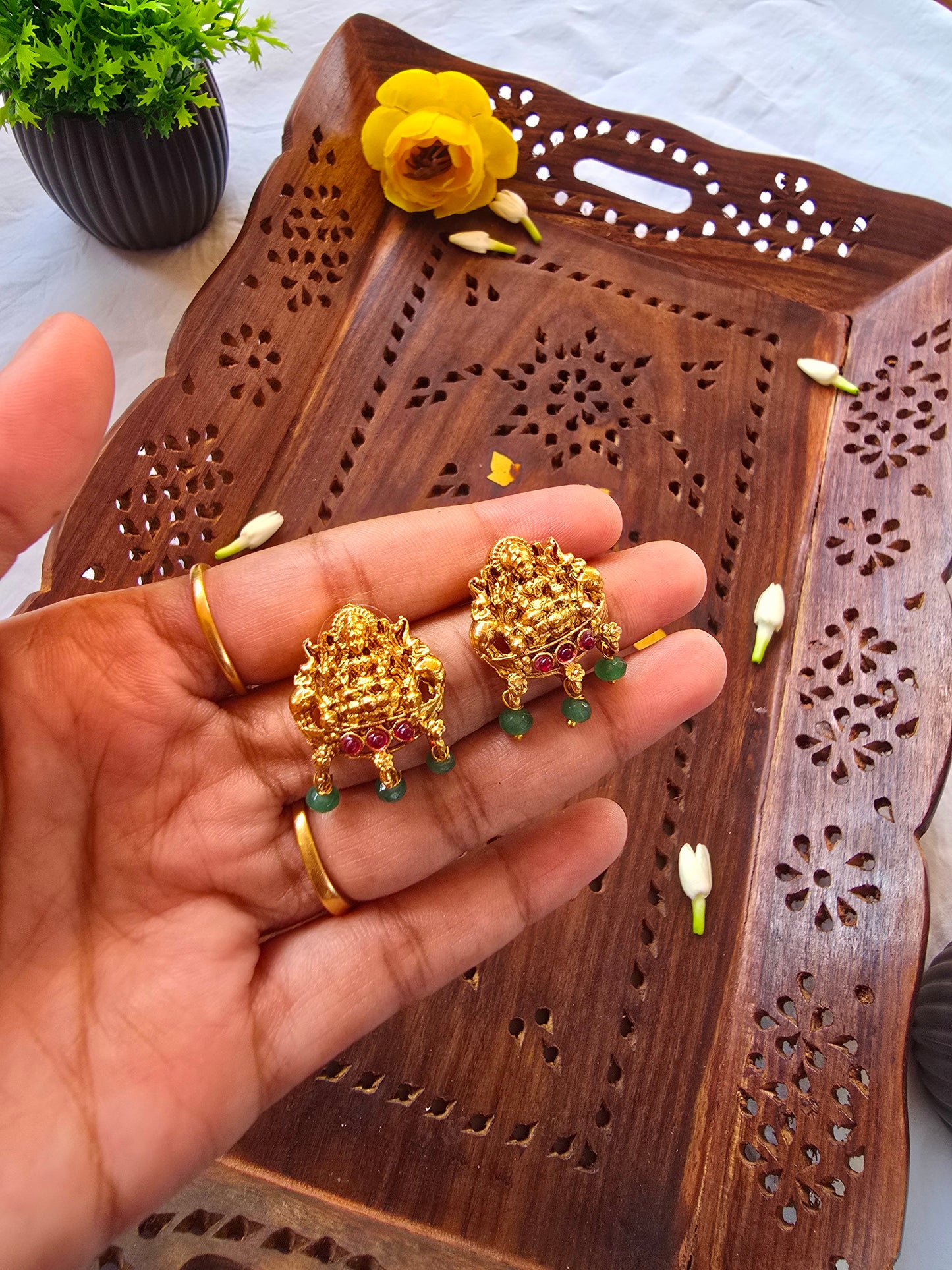 Chain with Heavy Lakshmi Pendant