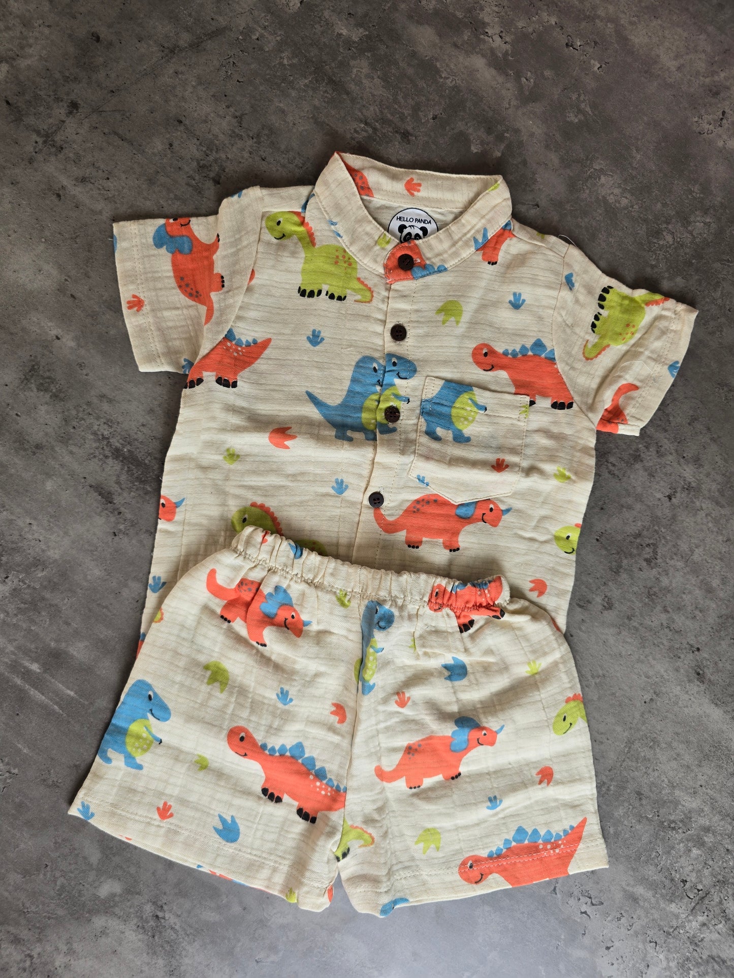 Sandal Dino Unisex Muslin Coord set