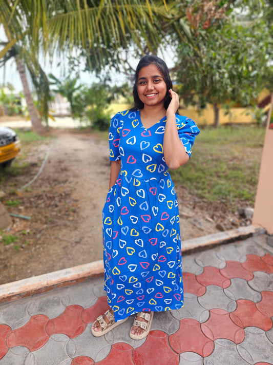 Blue Heart Non-Feeding Lounge Wear