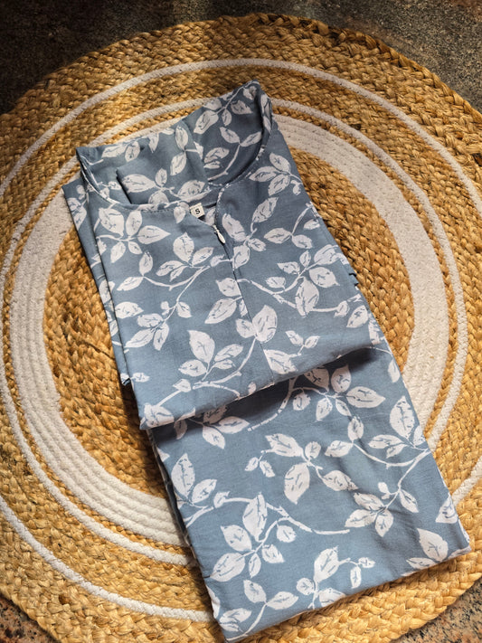 Grey Cotton Coord set