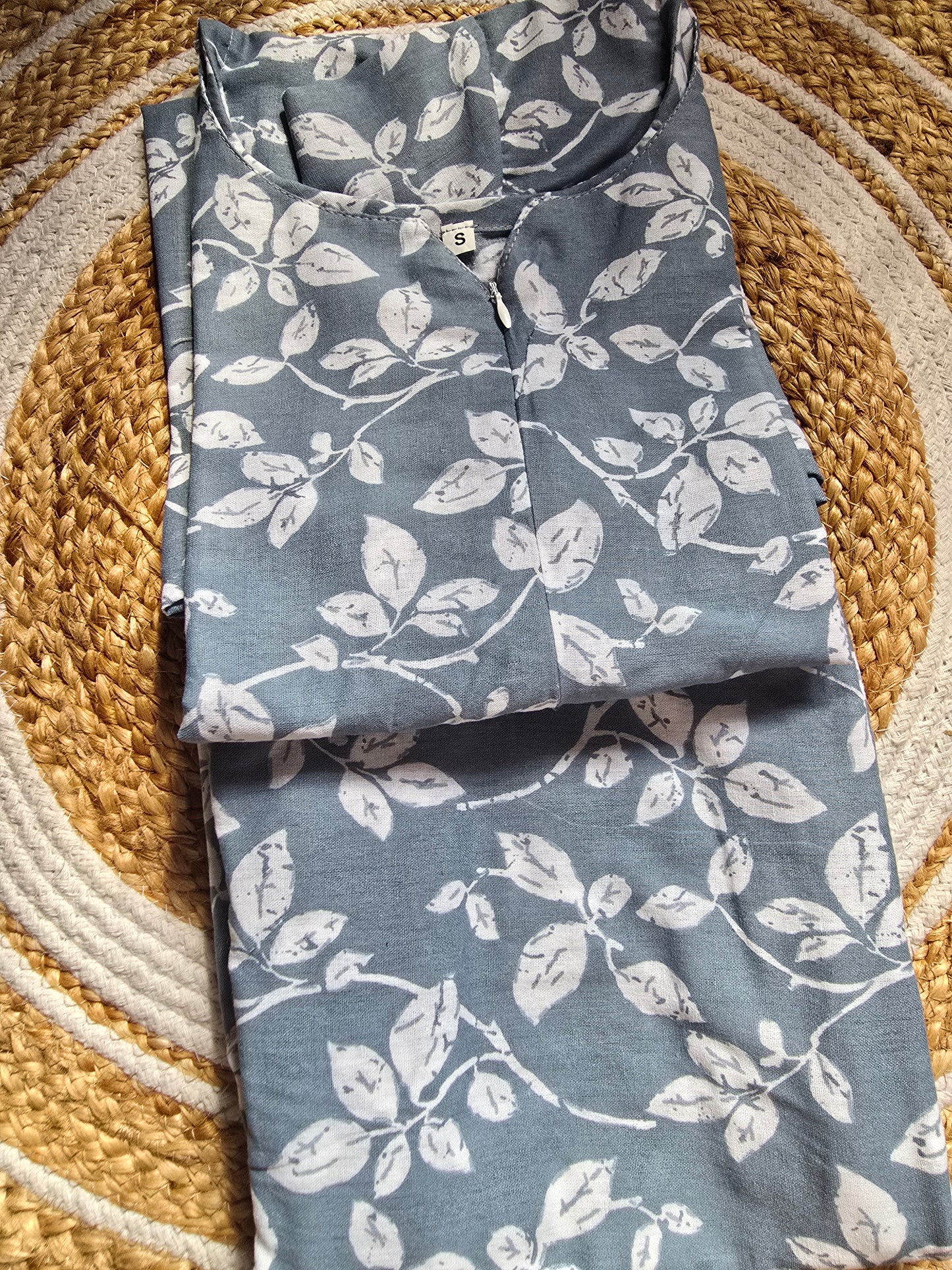 Grey Cotton Coord set