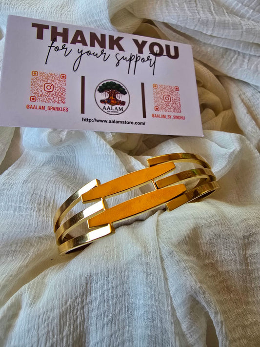 Lined Fancy Kada Bracelet