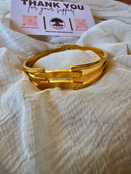 Lined Fancy Kada Bracelet