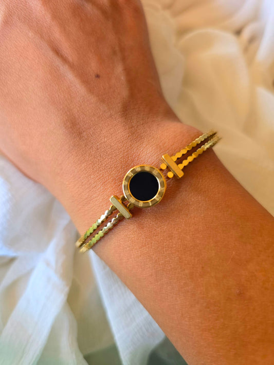 Black circle Kada Bracelet