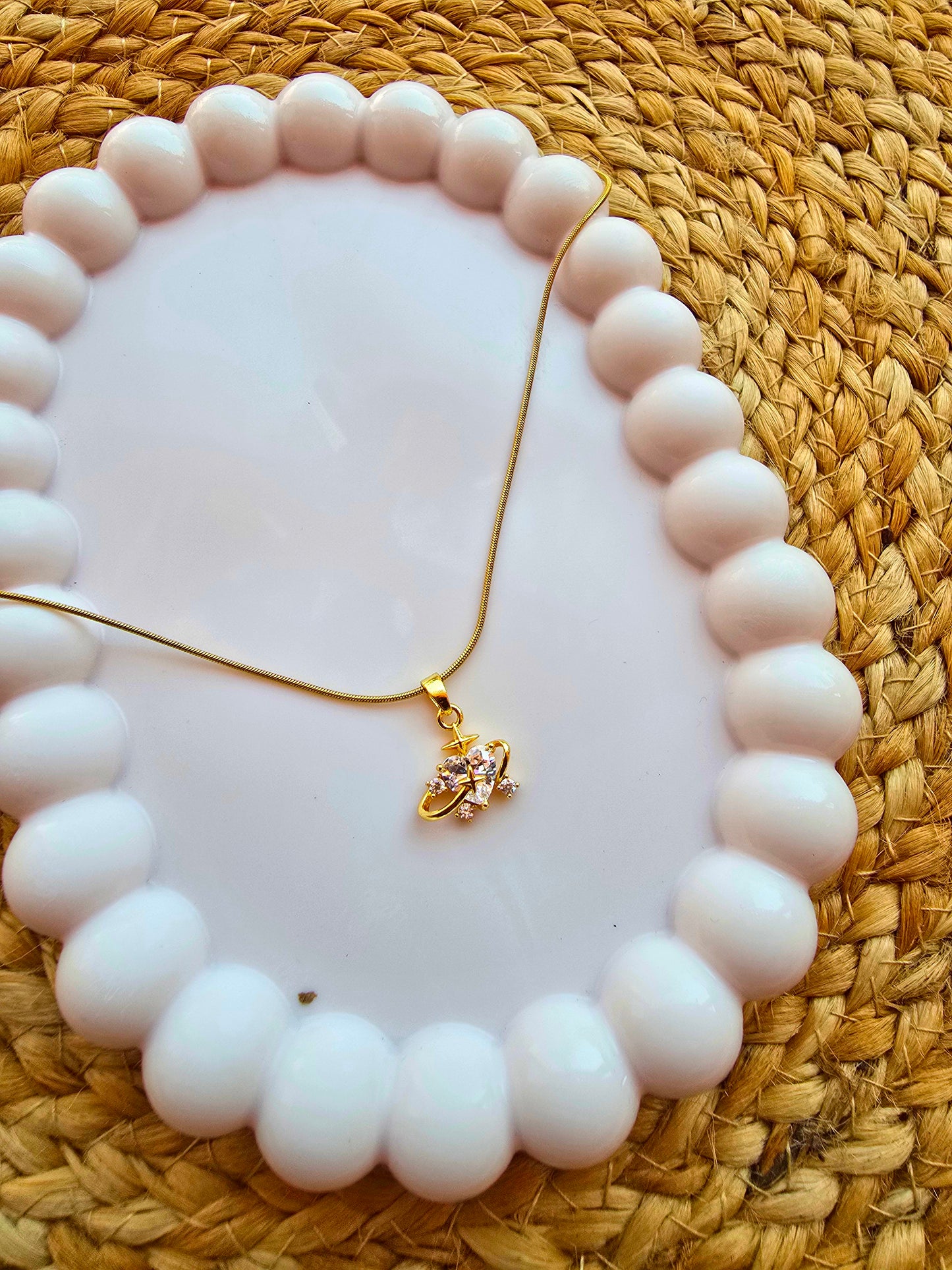 Heart Infinity Pendant with Chain