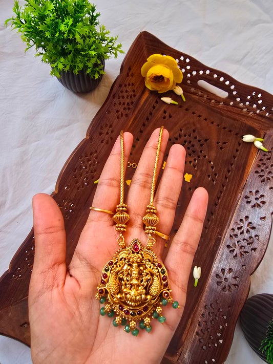 Chain with Heavy Lakshmi Pendant