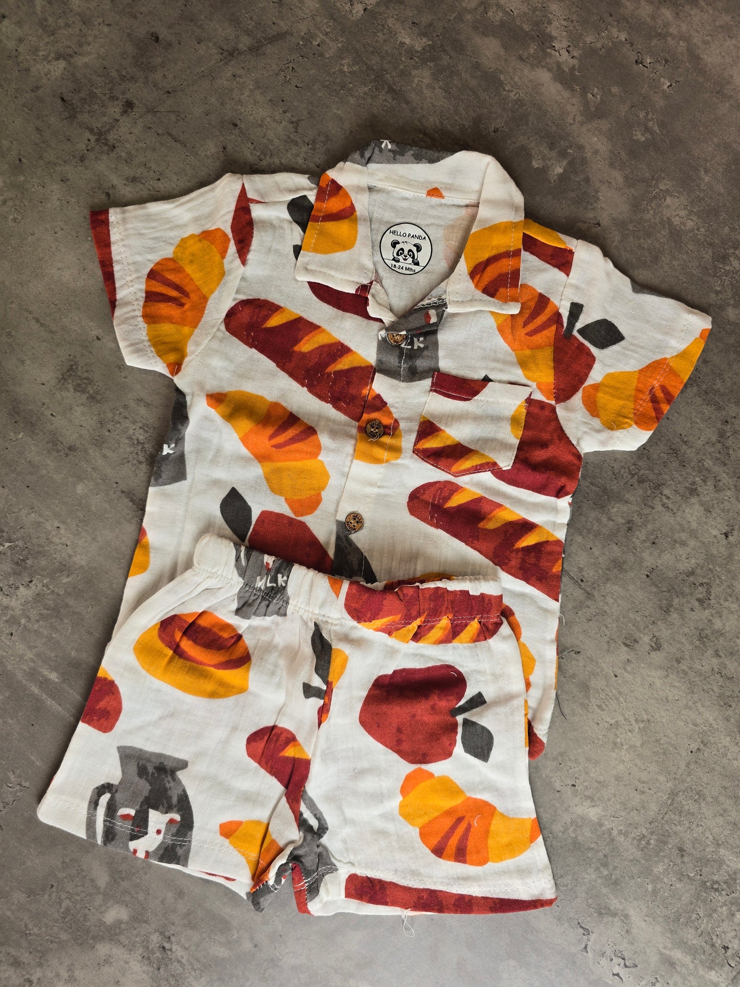 Apple Muslin Coord set