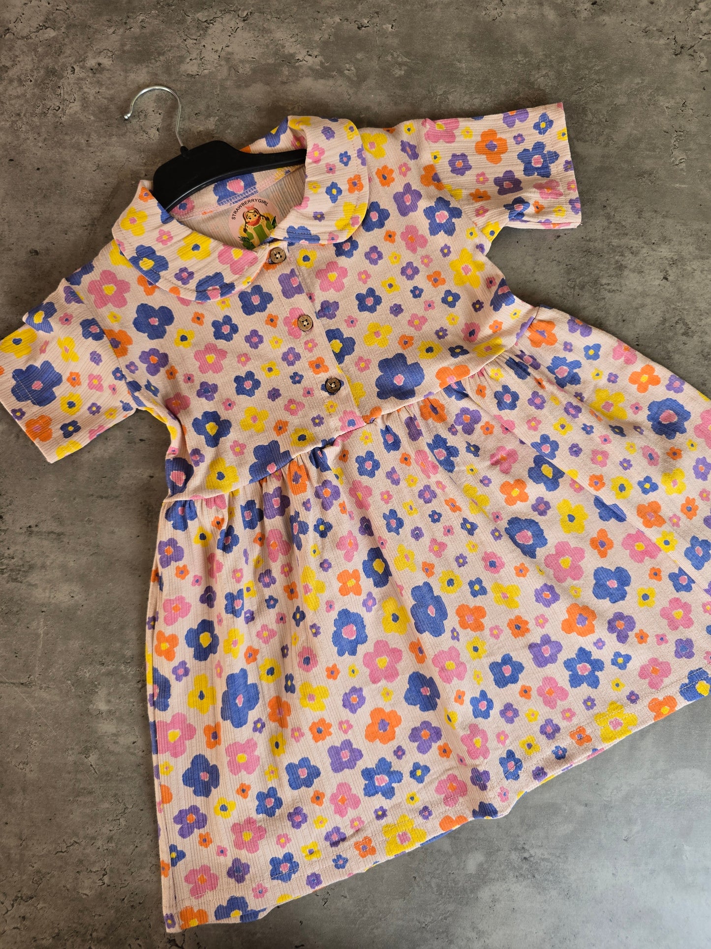 Multi color flowers Frocks