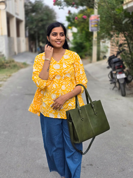 Yellow Peplum