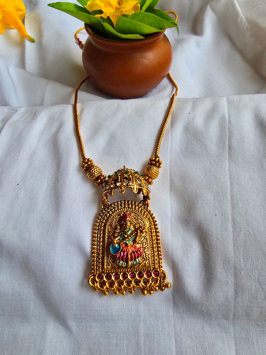 Radha Krishna Pendant with chain