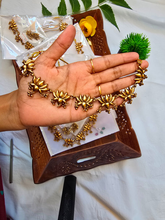 Gold Lotus Necklace