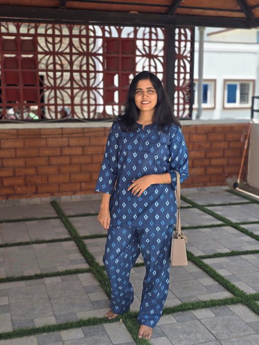Blue Patterns coord set
