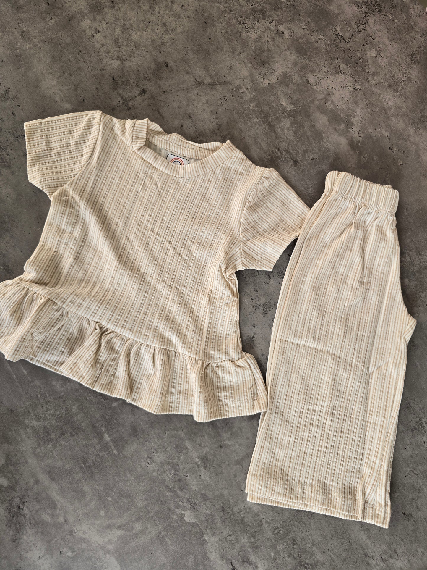 Sandal Stripes Frill coord set