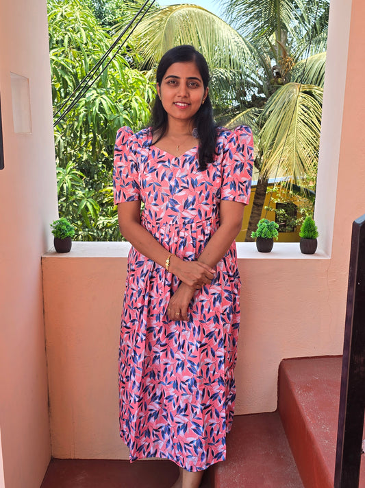 Breezy Pink Feeding Maxi