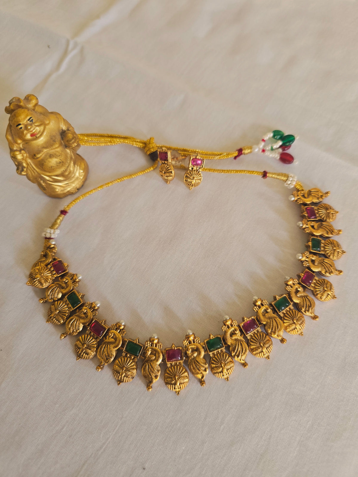 Annam green pink Necklace