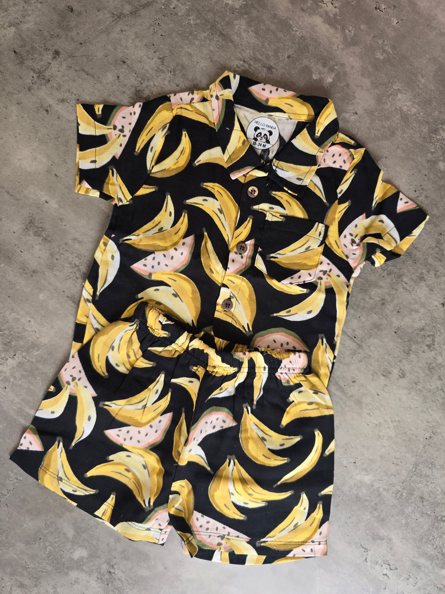 Black Banana Muslin Coord set