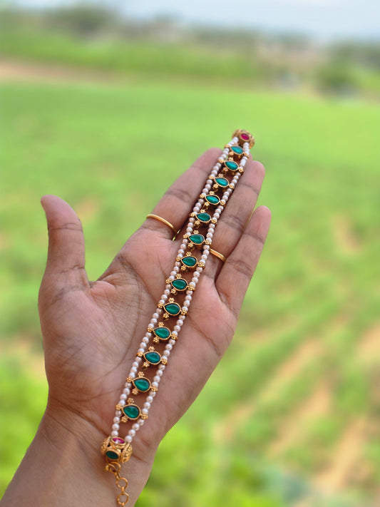 2 in 1 Double side stone choker