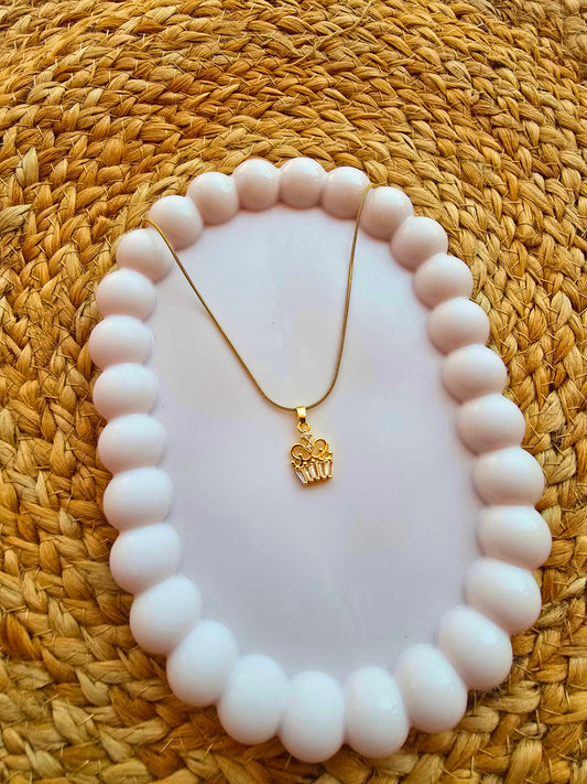 Crown Pendant with Chain
