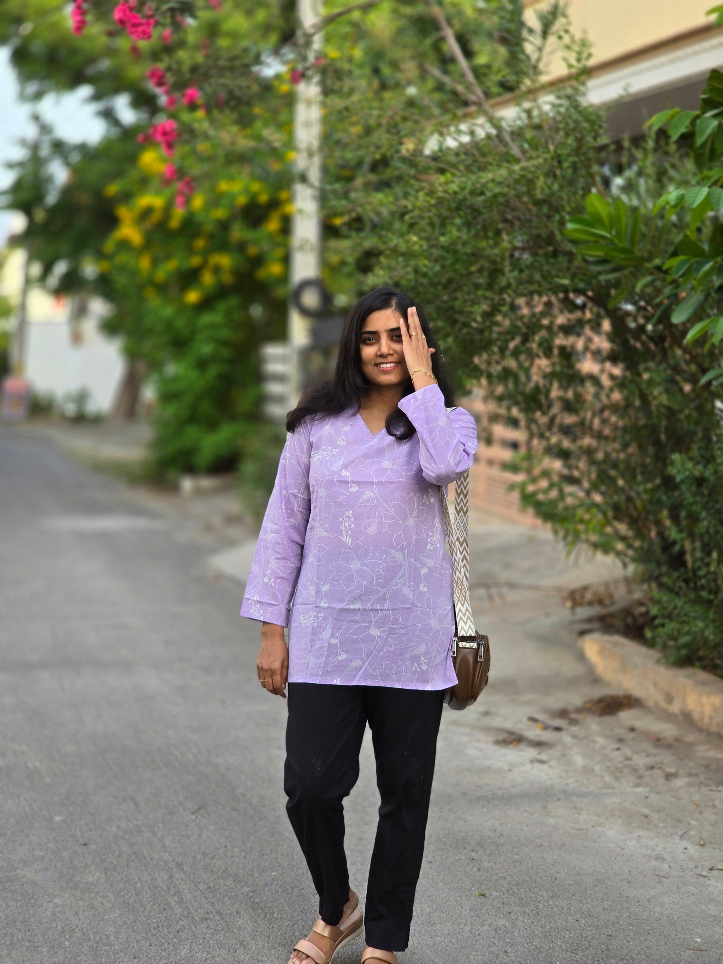 Lavender designs short Top