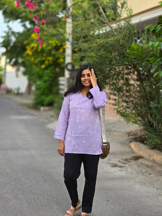 Lavender designs short Top