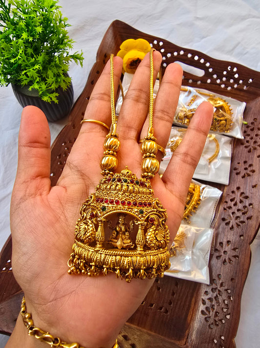 Lakshmi Gopuram Pendant with chain