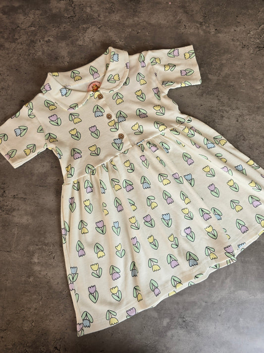 White Lavender flowers Frocks