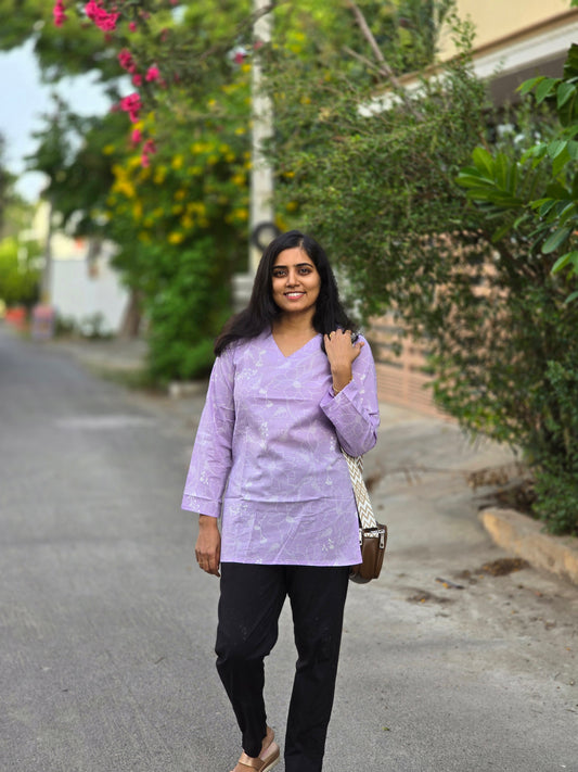 Lavender designs short Top