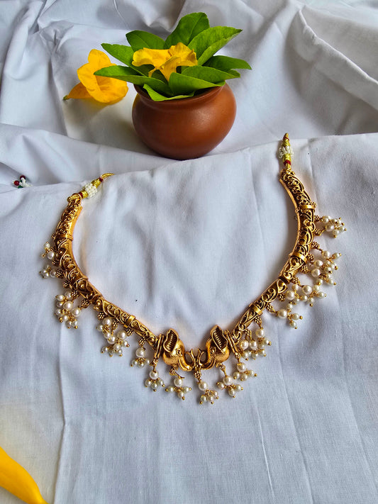 Elephant with beads Hangings Necklace